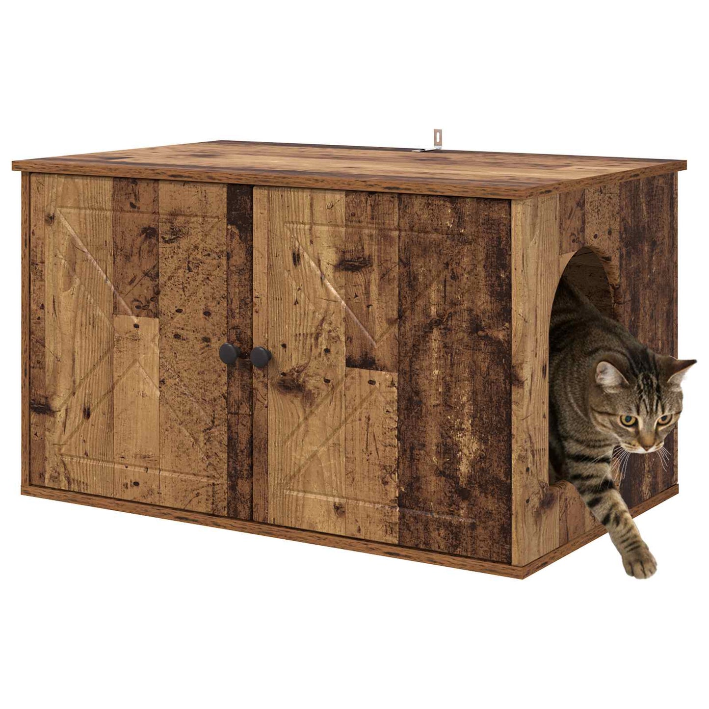 Katzenhaus Altholz 85 x 55 x 50 cm Holzwerkstoff