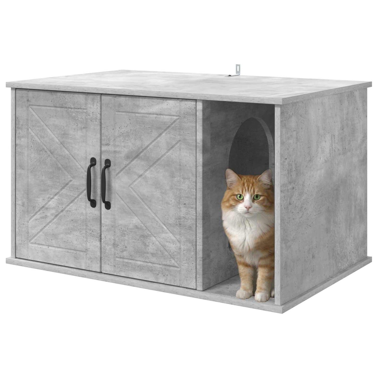 Katzenhaus Beton 85 x 55 x 50 cm Holzwerkstoff
