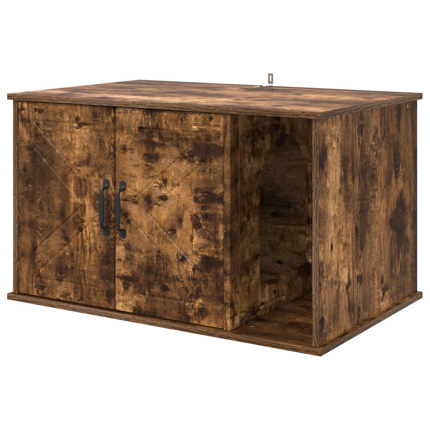 Katzenhaus Geräucherte Eiche 85 x 55 x 50 cm Holzwerkstoff