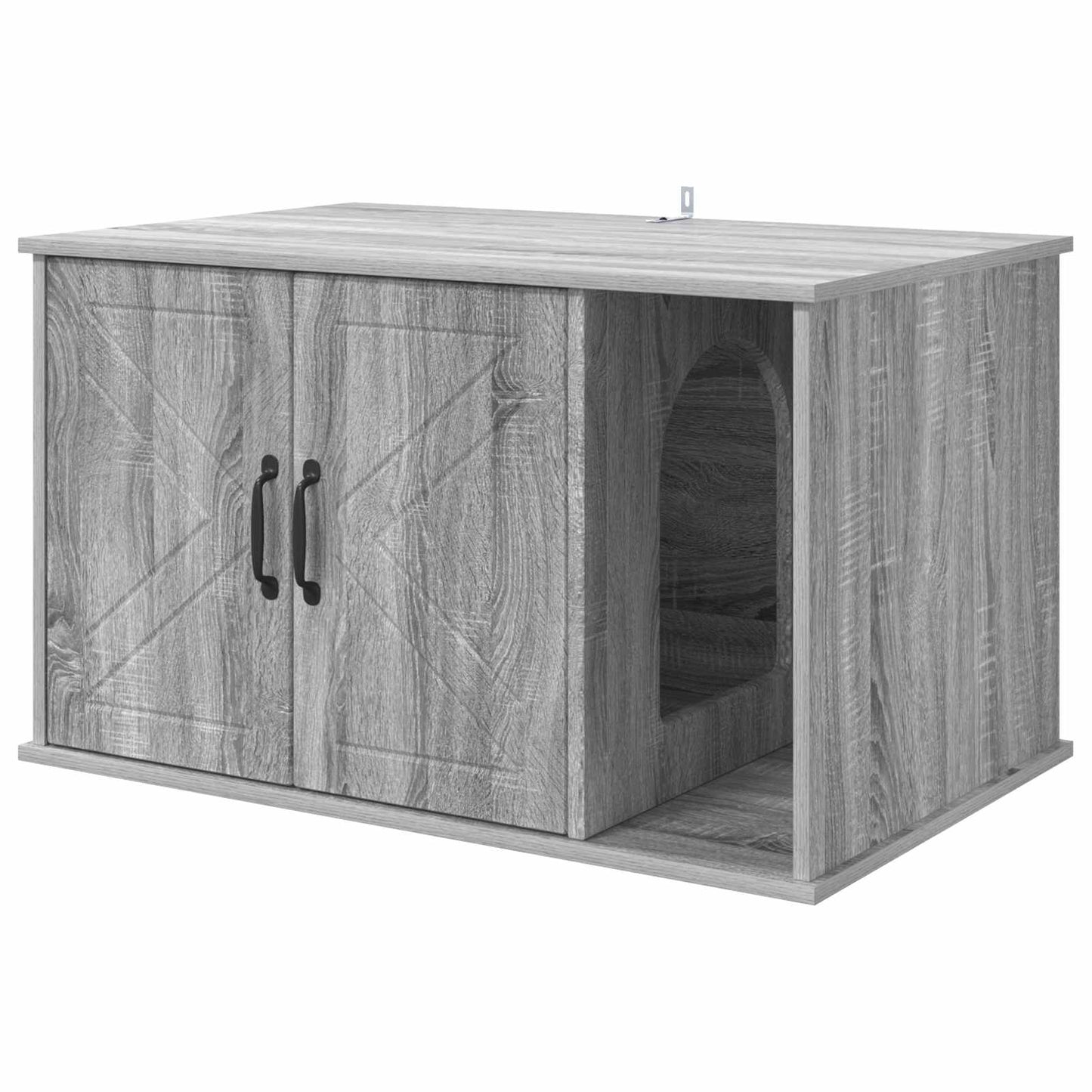 Katzenhaus Graues Sonoma 85 x 55 x 50 cm Holzwerkstoff