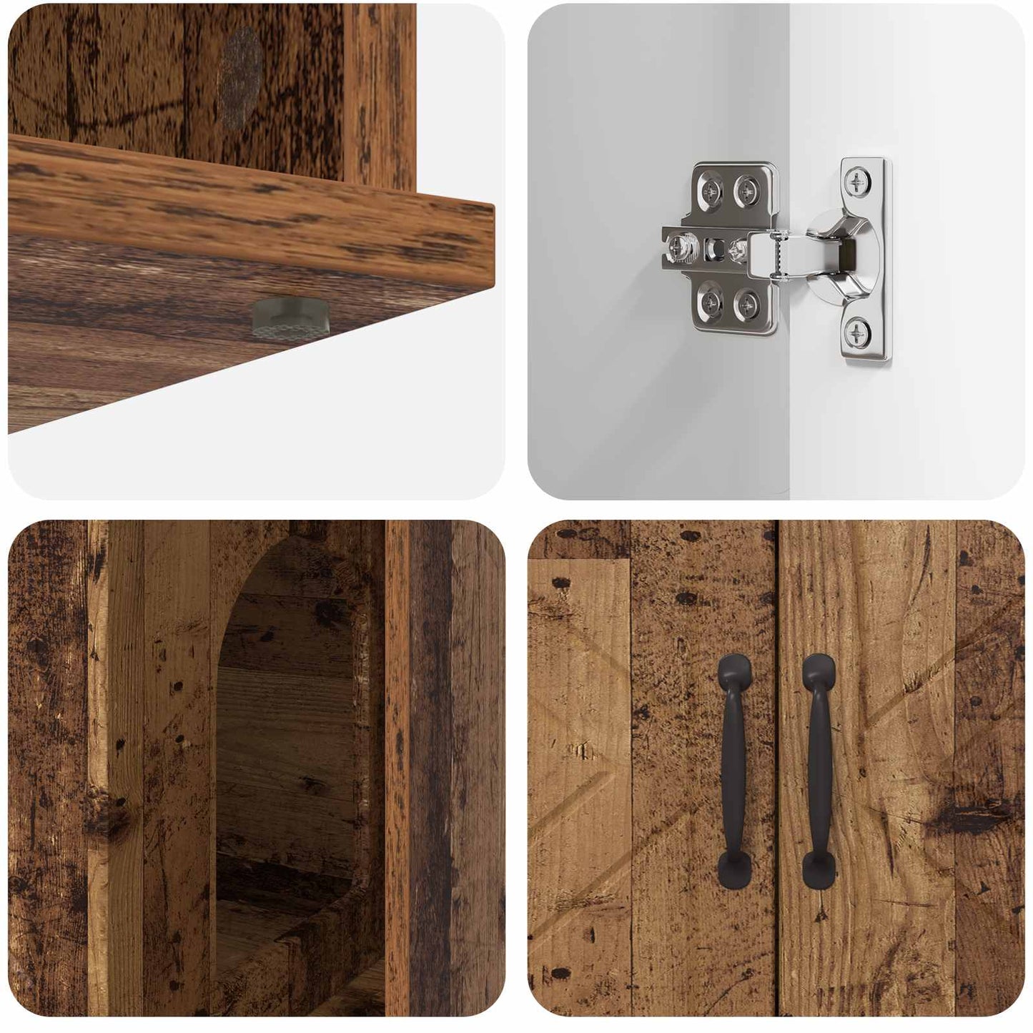 Katzenhaus Altholz 85 x 55 x 50 cm Holzwerkstoff