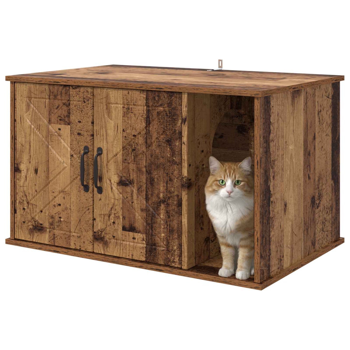 Katzenhaus Altholz 85 x 55 x 50 cm Holzwerkstoff