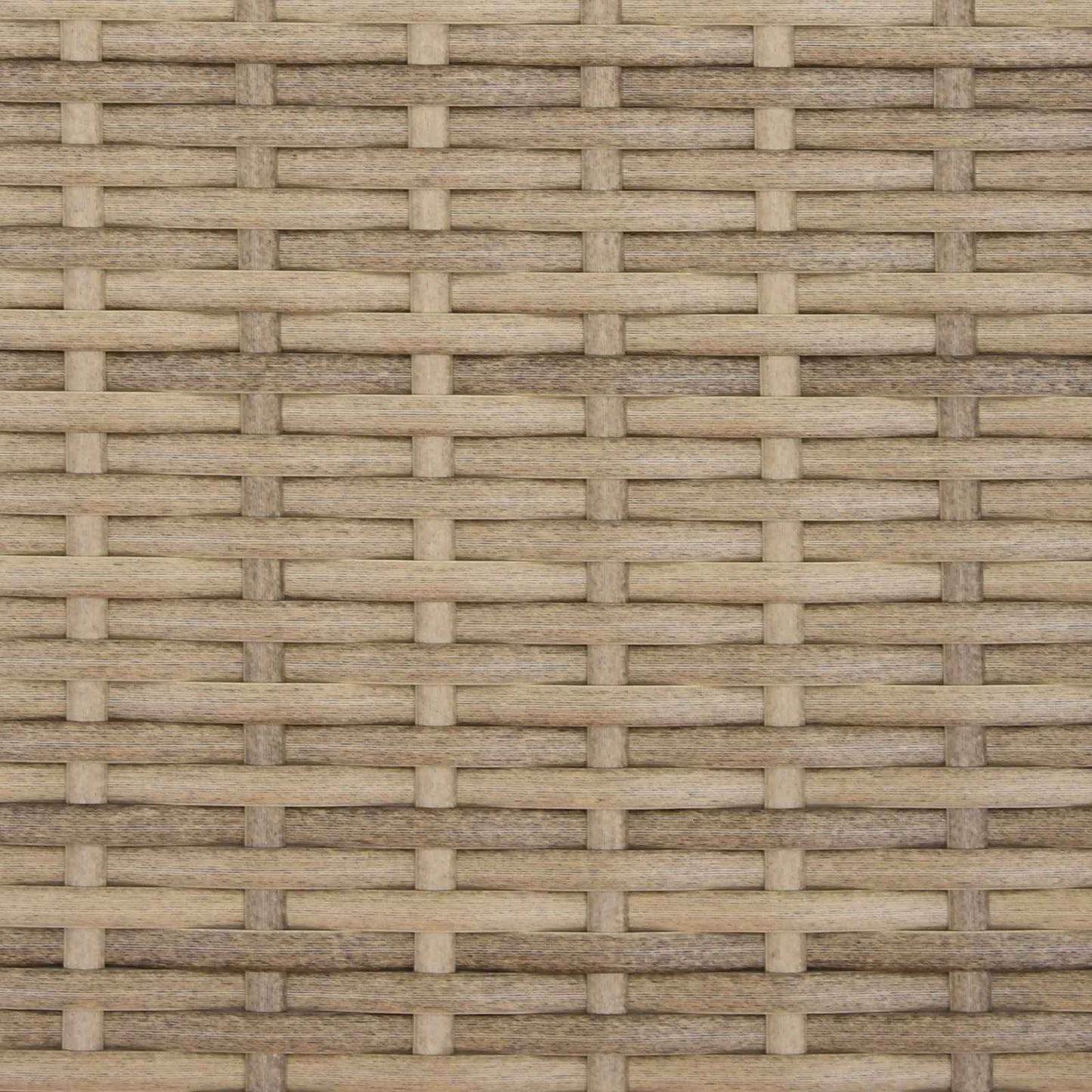 Bank mit Kissen Beige und Cremeweiß 115 x 65 x 72 cm Rattan