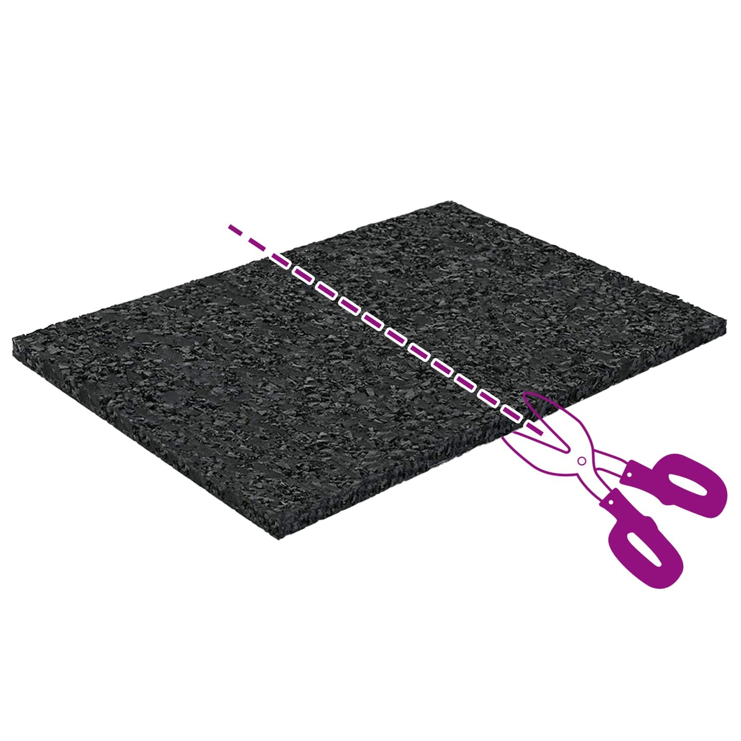Patte en caoutchouc, noir, caoutchouc