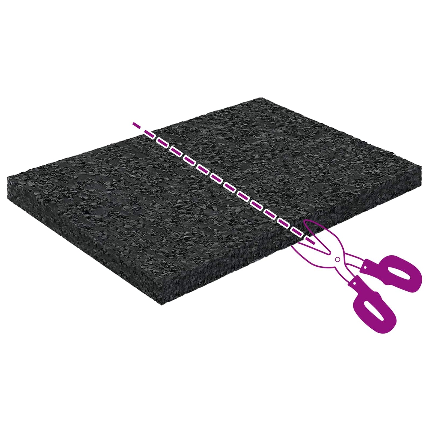 Gummipad Schwarz Gummi