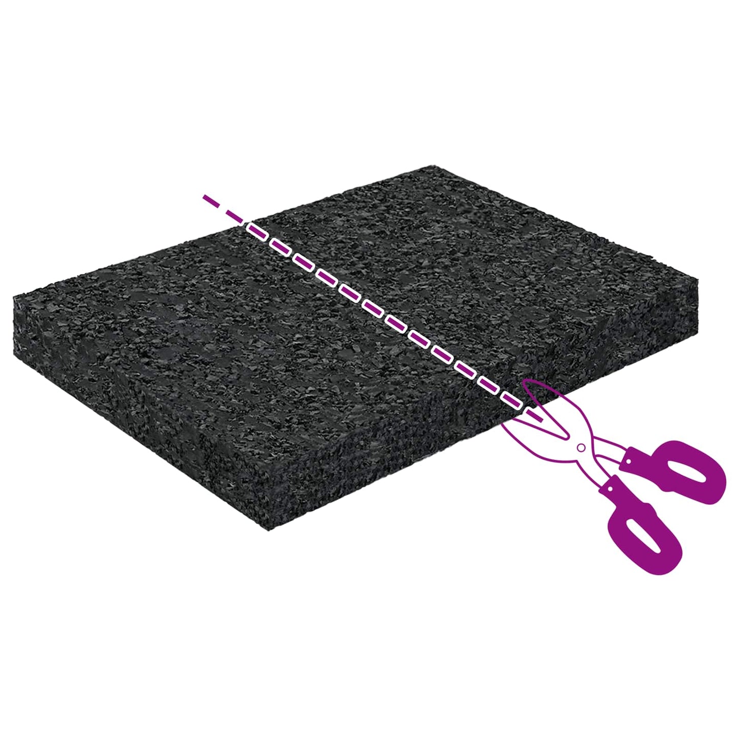 Gummipad Schwarz Gummi