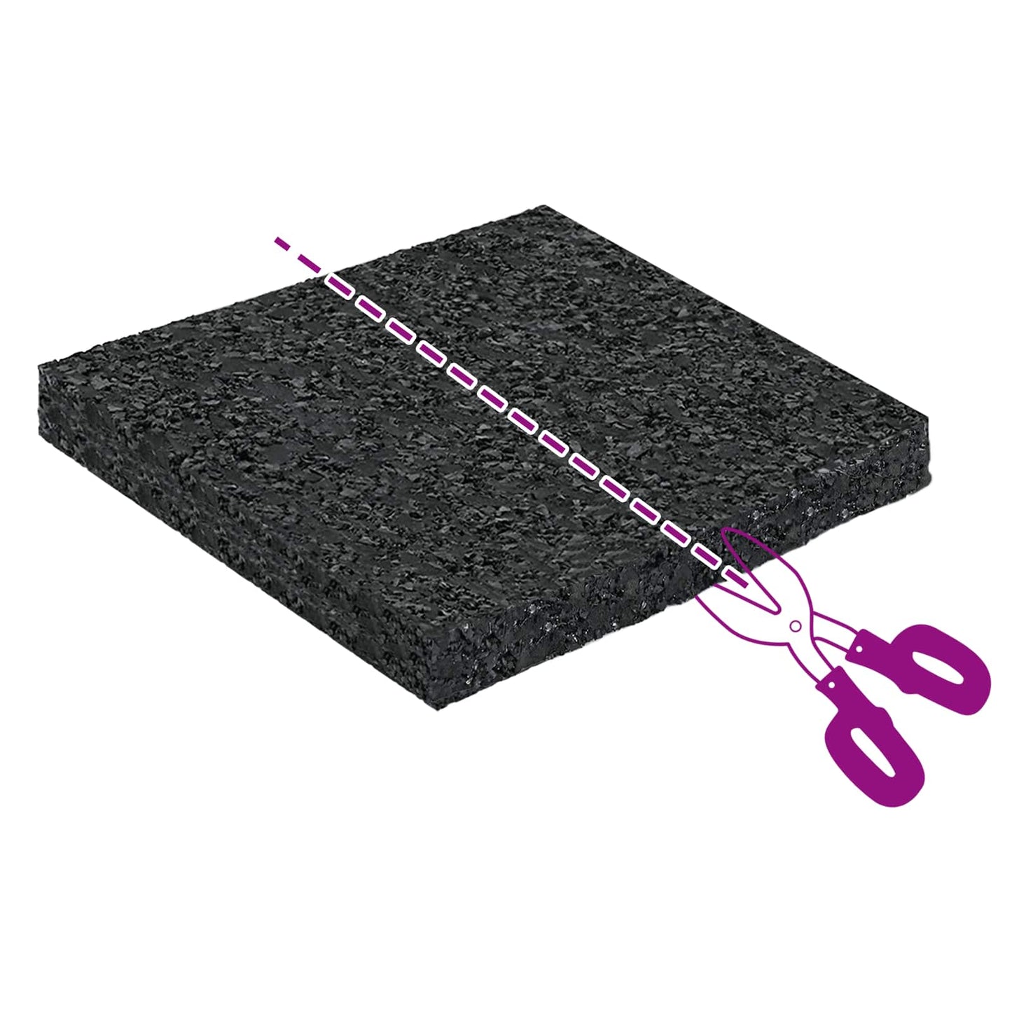 Gummipad Schwarz Gummi