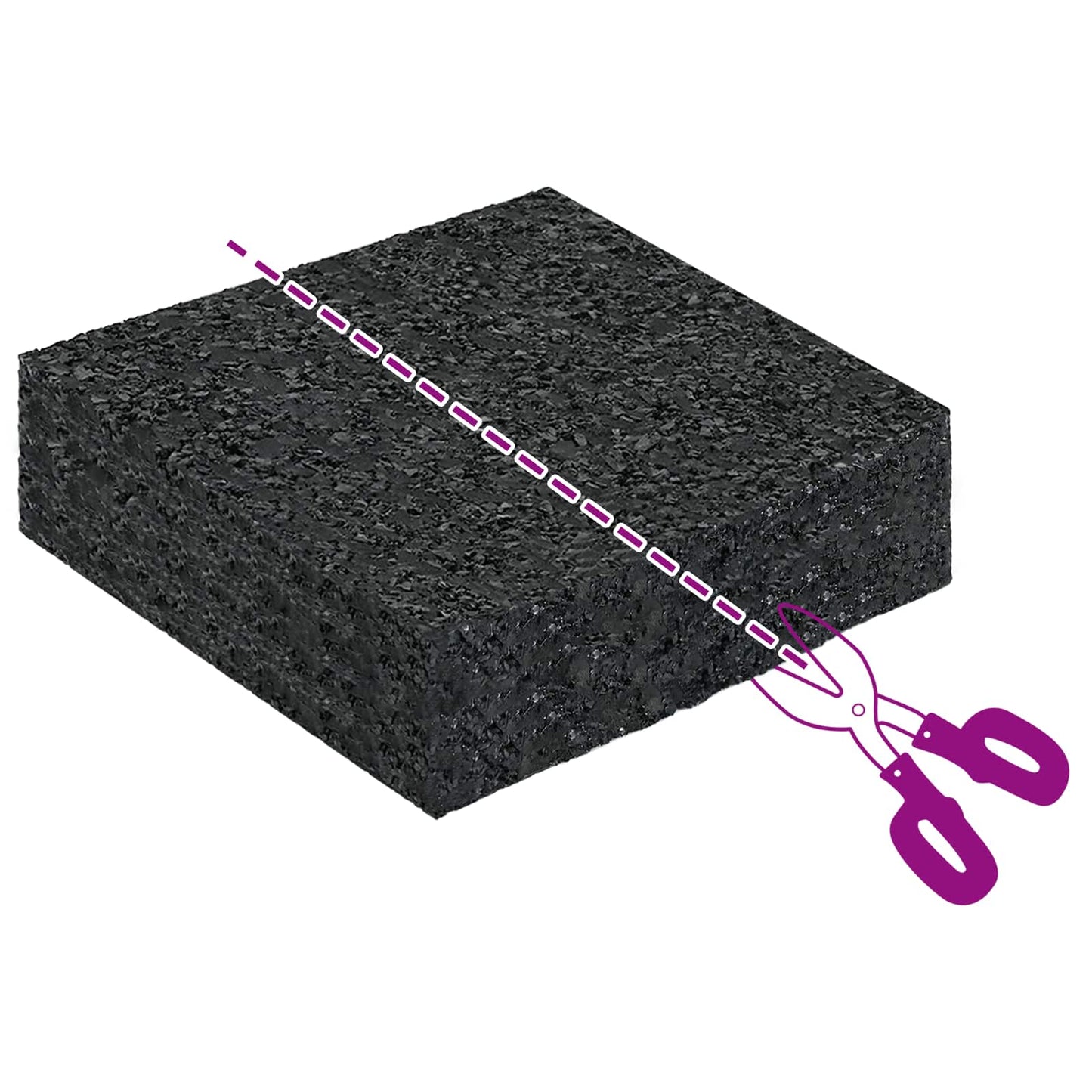 Gummipad Schwarz Gummi