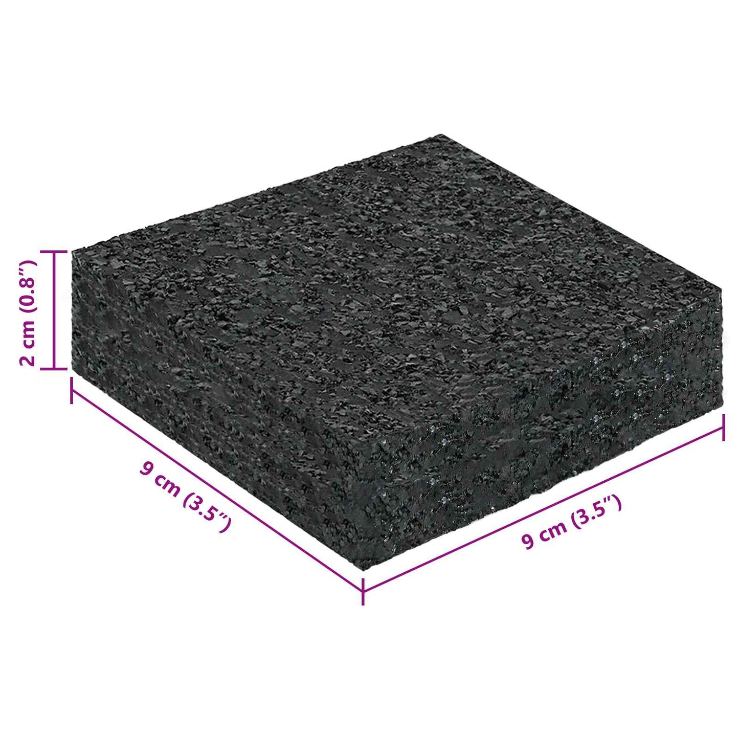 Gummipad Schwarz Gummi