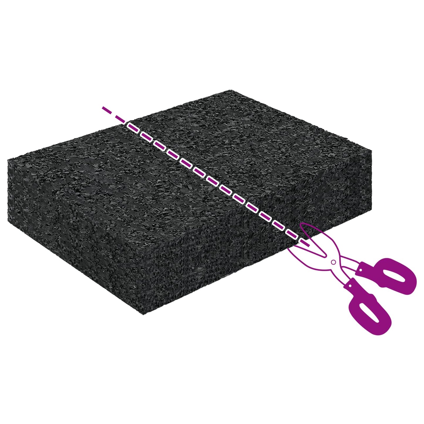 Gummipad Schwarz Gummi