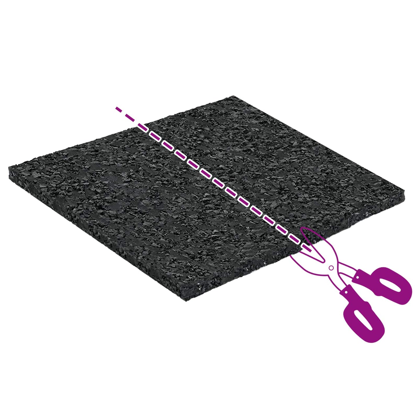 Gummipad Schwarz Gummi