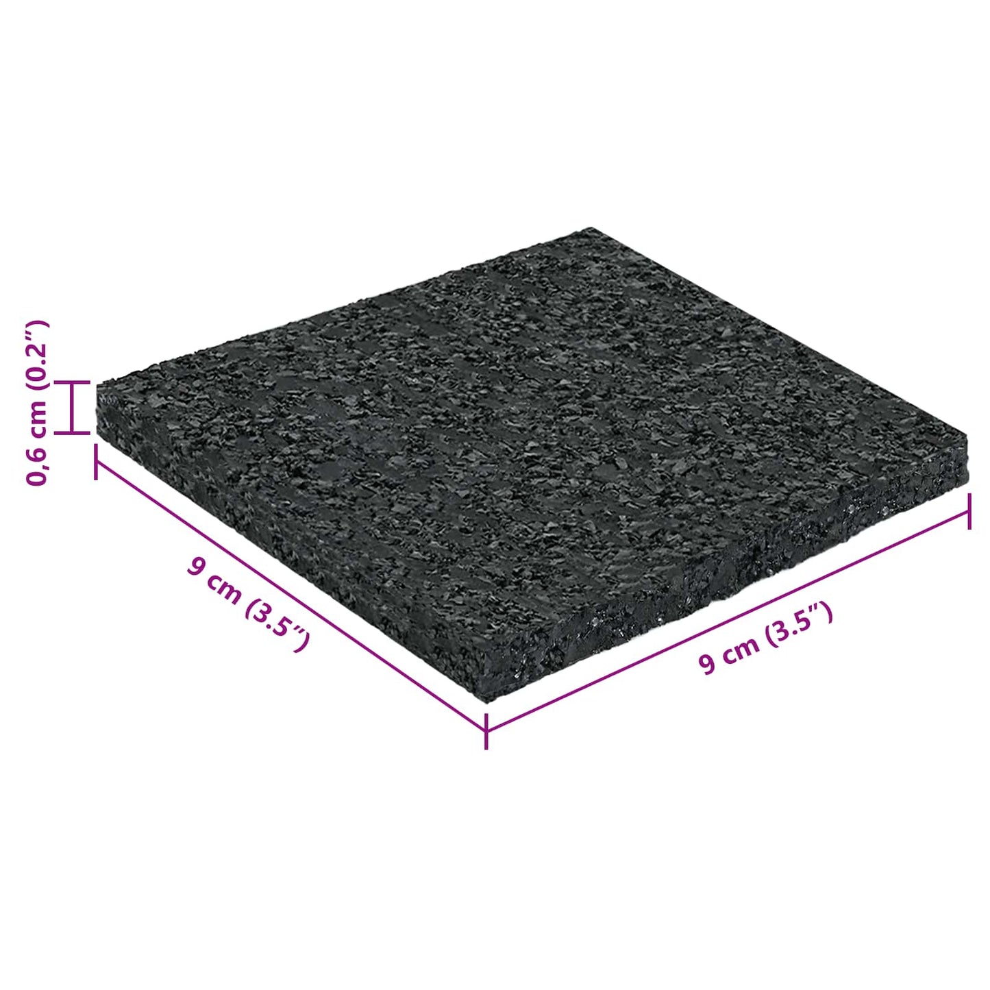 Rubber Pad Black Rubber