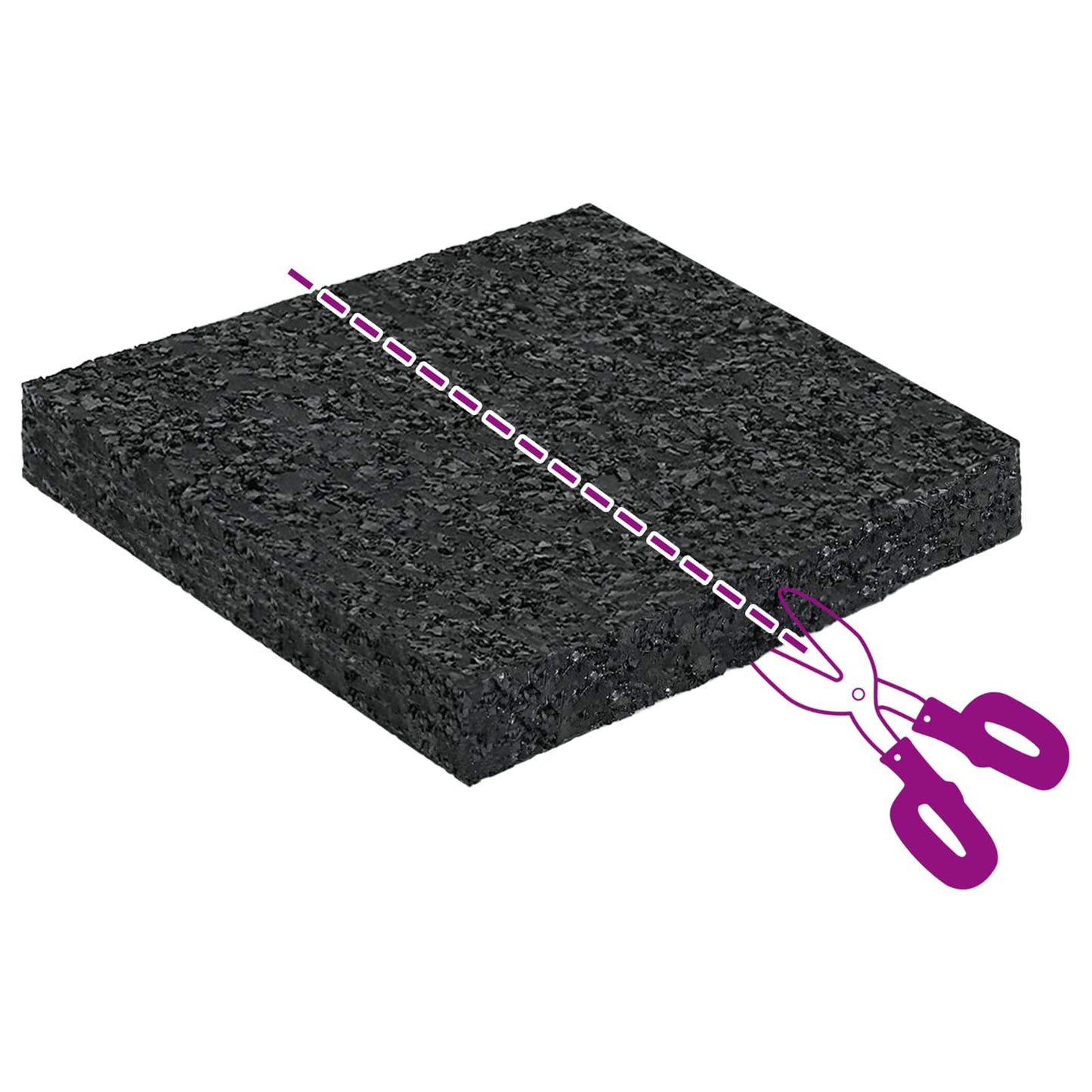 Gummipad Schwarz Gummi