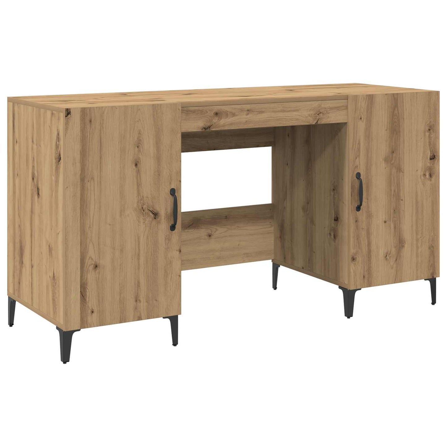 Desk Handicraft Oak 140 x 50 x 75 cm Wood-based material