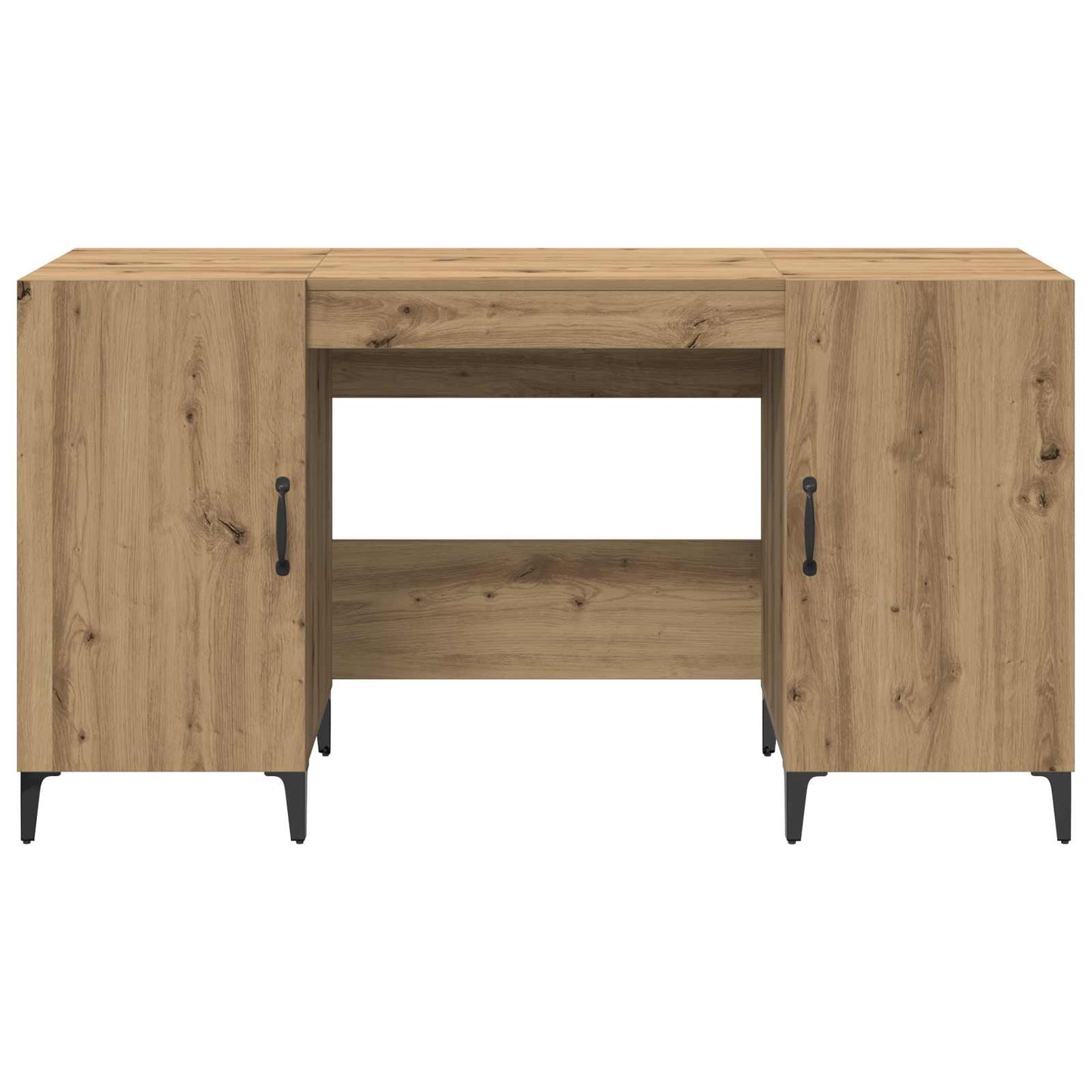 Desk Handicraft Oak 140 x 50 x 75 cm Wood-based material