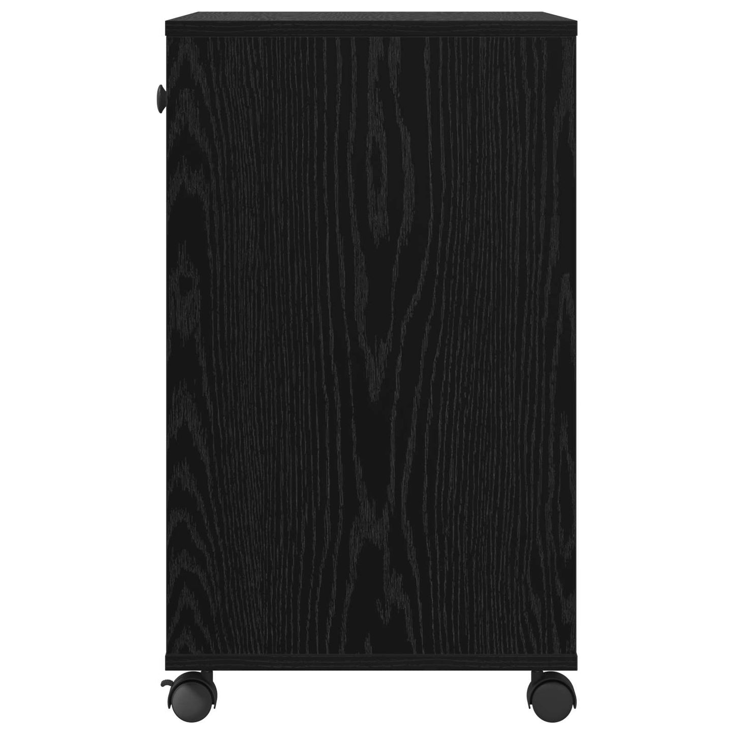 Druckerständer Uni Schwarz Eichen-Optik 60 x 40 x 68.5 cm