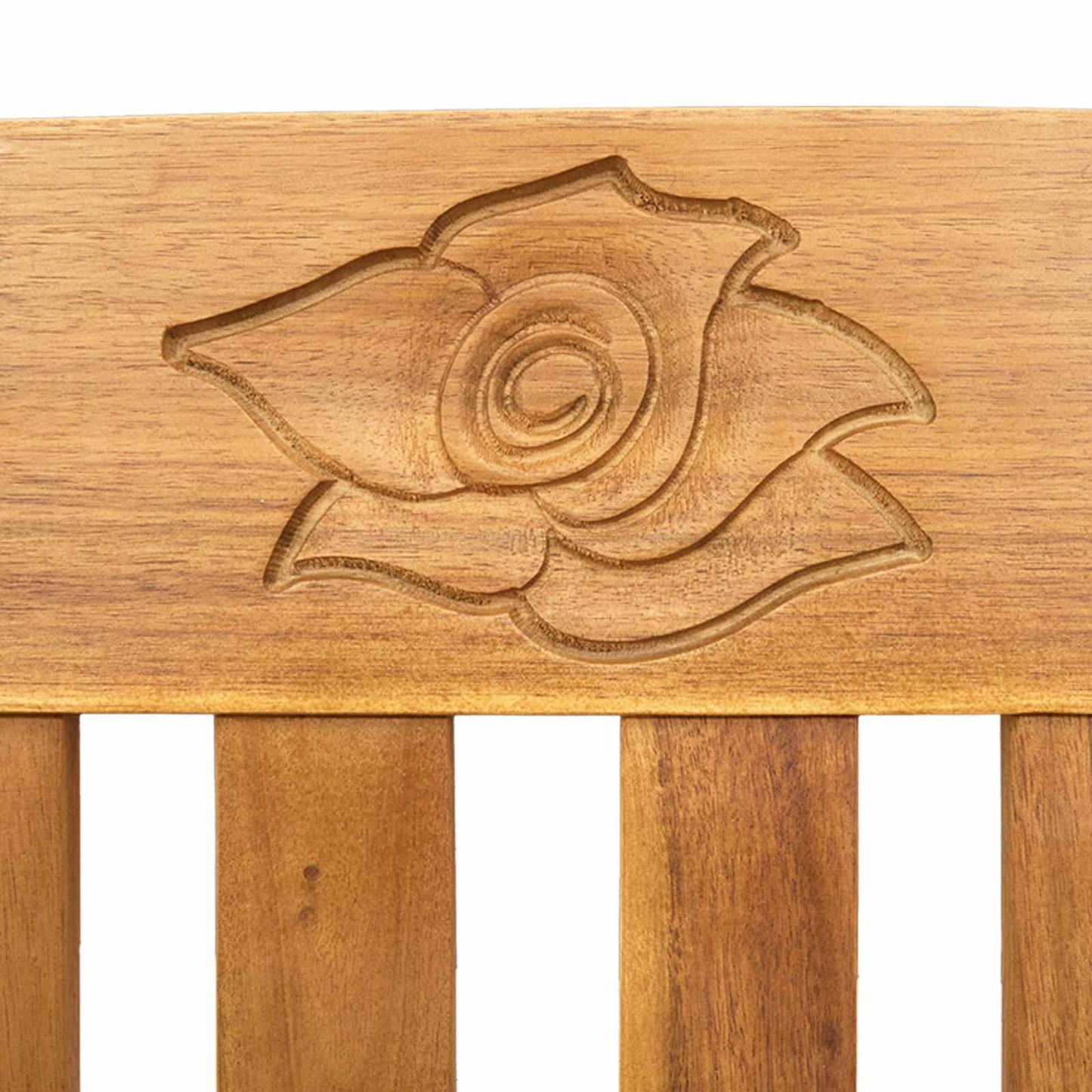 Rosenbank mit Kissen Natur 114 x 46 x 82,5 cm Massivholz Akazie