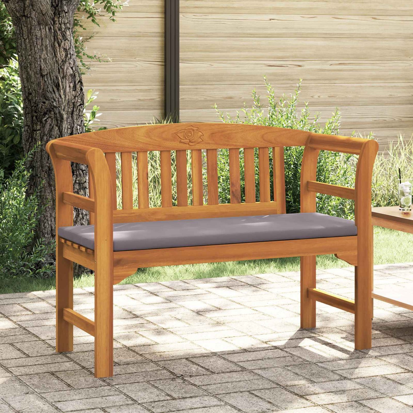 Bank Natürlicher Ölfinish 114 x 46 x 82,5 cm Massivholz Akazie