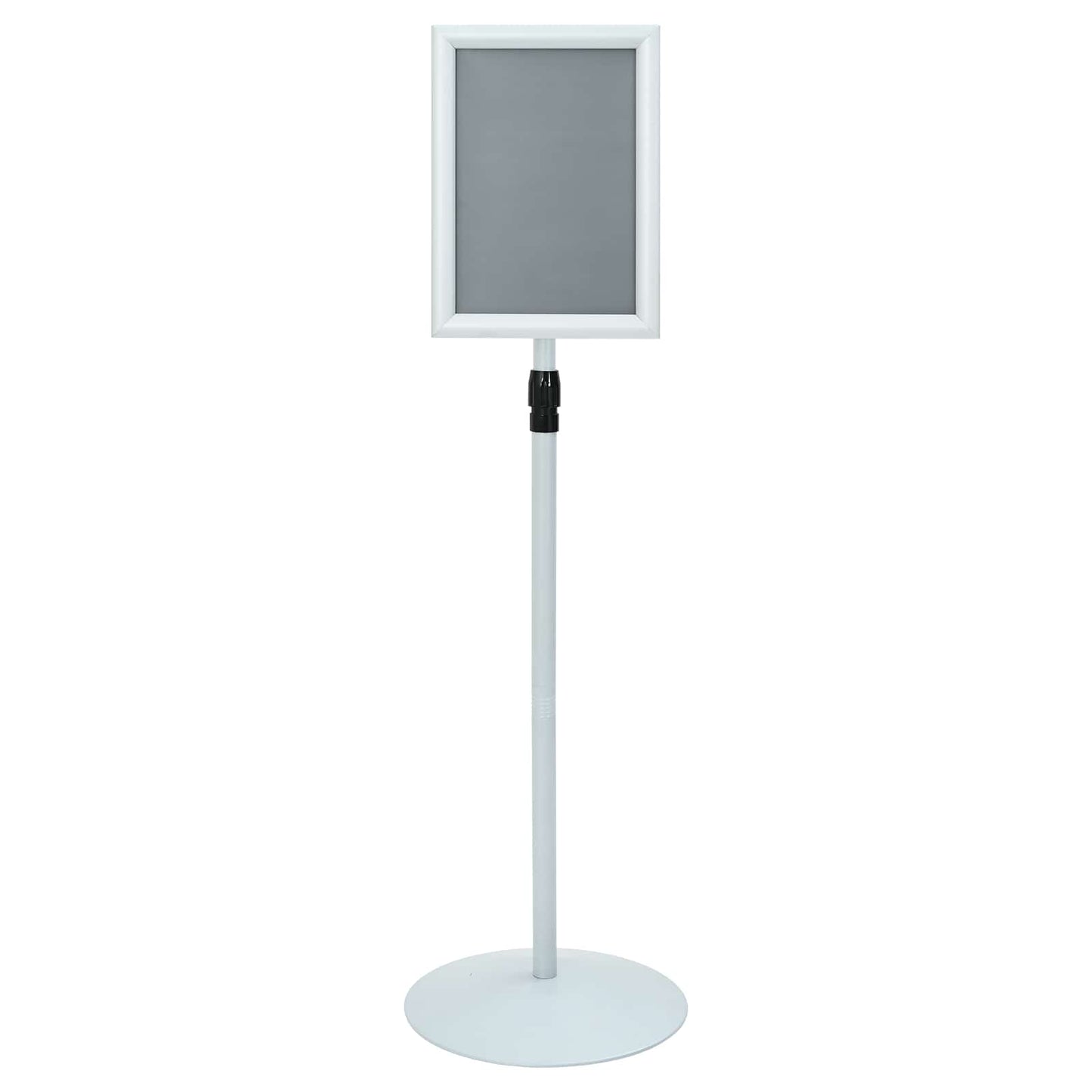 Podest-Posterständer Silber 33 x 33 x 123 cm PVC und Stahl