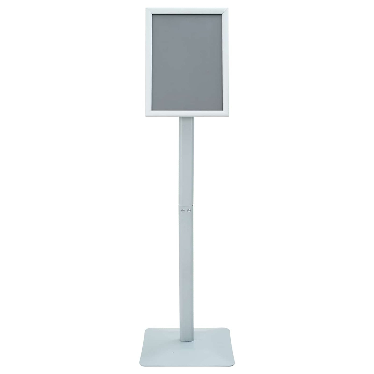 Podest-Posterständer Silber 32 x 27 x 119 cm PVC und Gusseisen