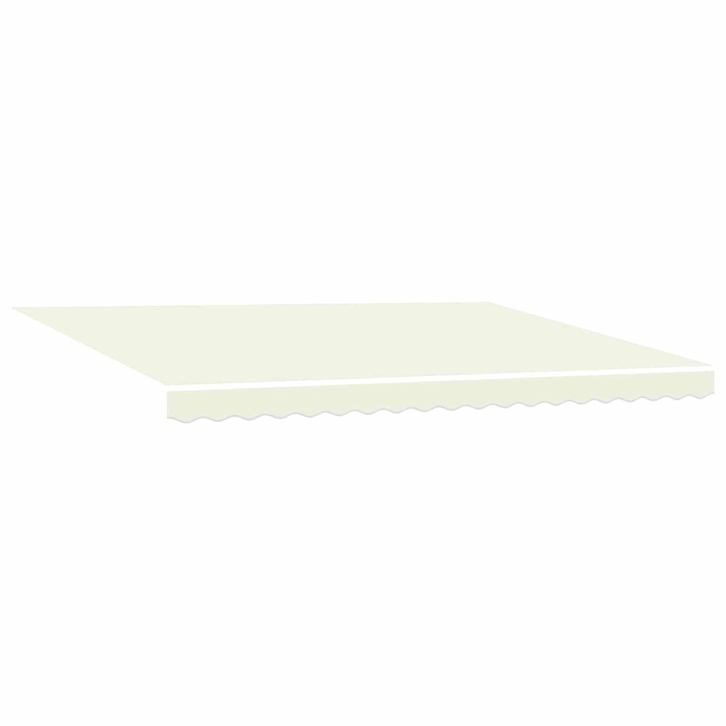 Einziehbare Markise Creme und Grau 400 x 300 cm