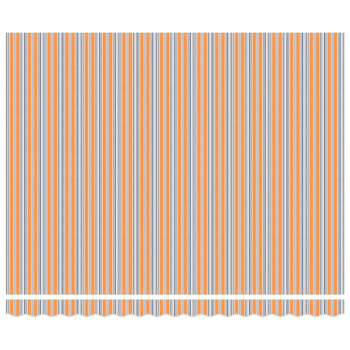 Einziehbare Markise Orange und Grau 400 x 300 cm