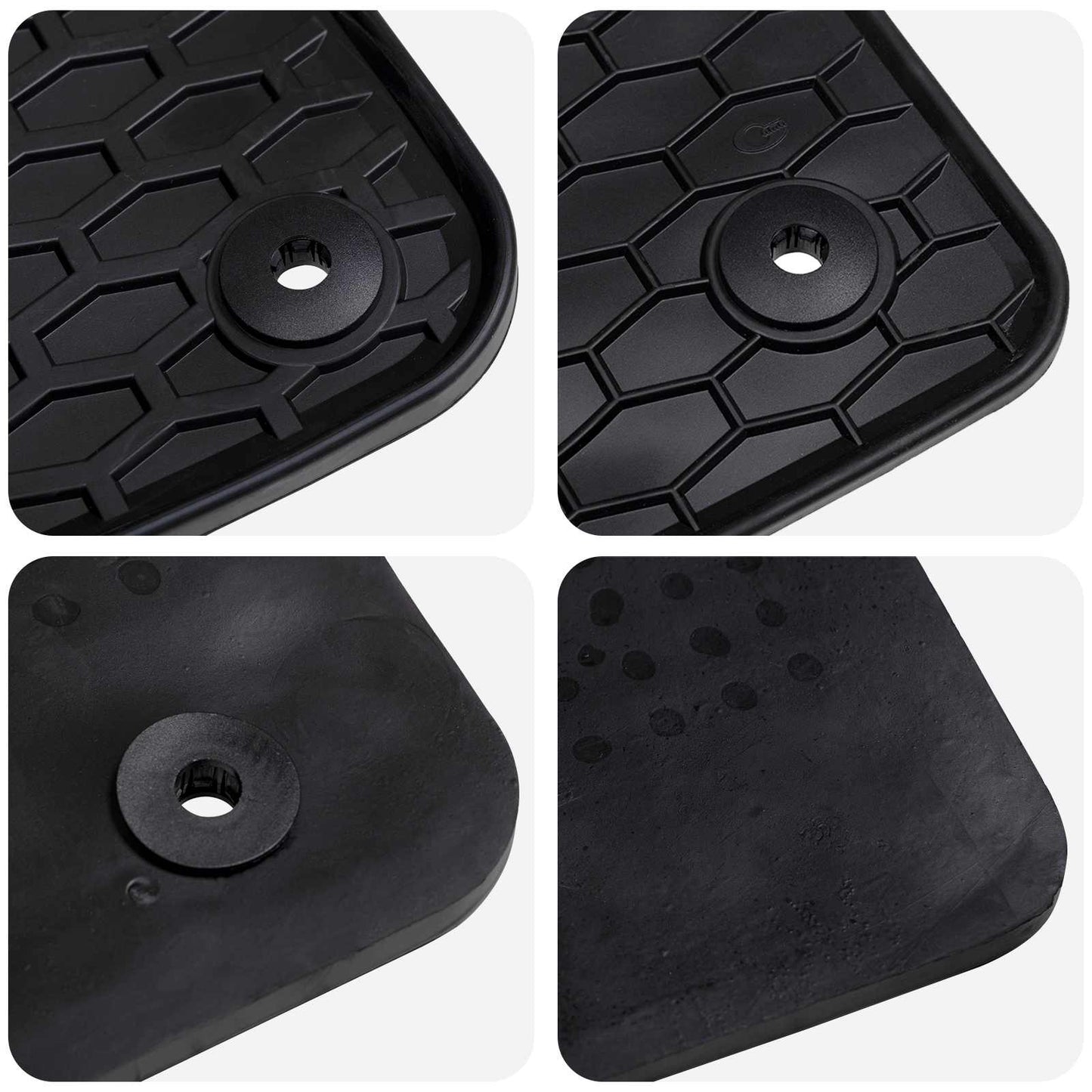Tapis de sol voiture 4 pcs Noir VW T-ROC TPE