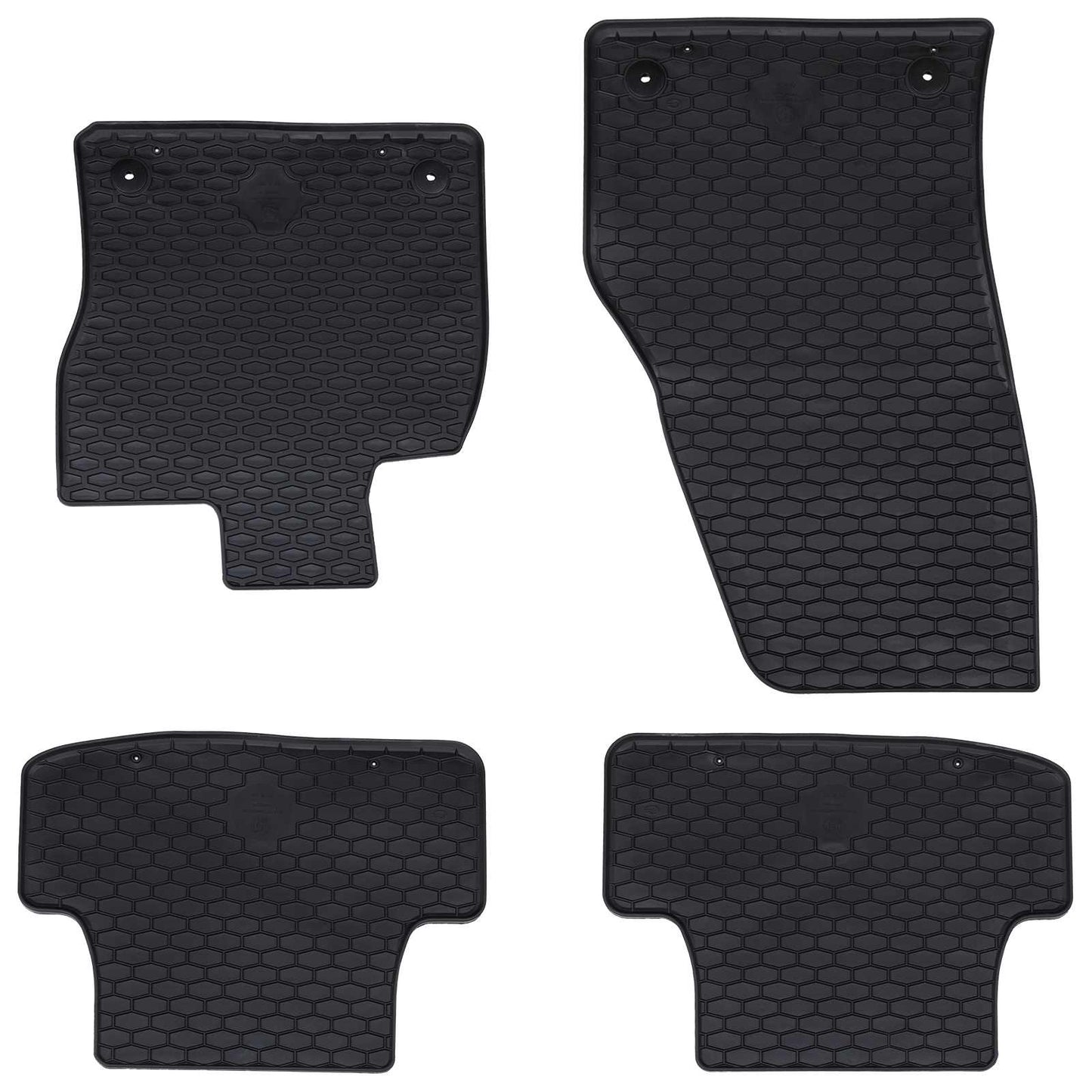 Tapis de sol voiture 4 pcs Noir VW T-ROC TPE