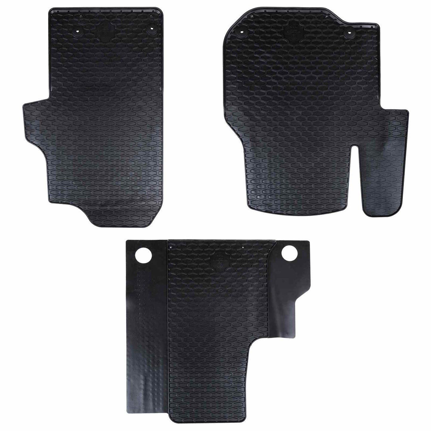 Tapis de sol voiture 3 pièces noir VW CRAFTER, TGE TPE