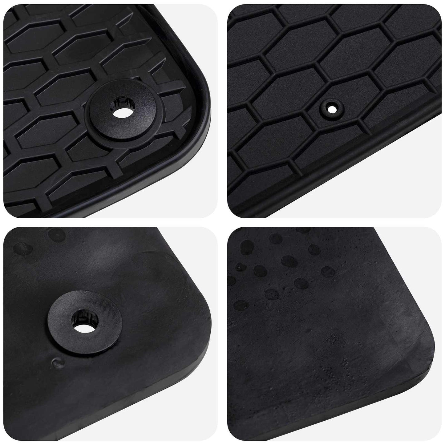 Car Floor Mats 4 pcs Black Seat LEON TPE