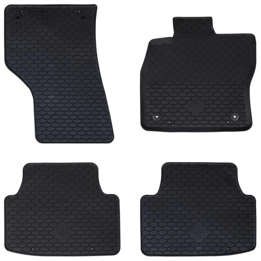 Autofußmatte 4 pcs Schwarz Sitz LEON TPE