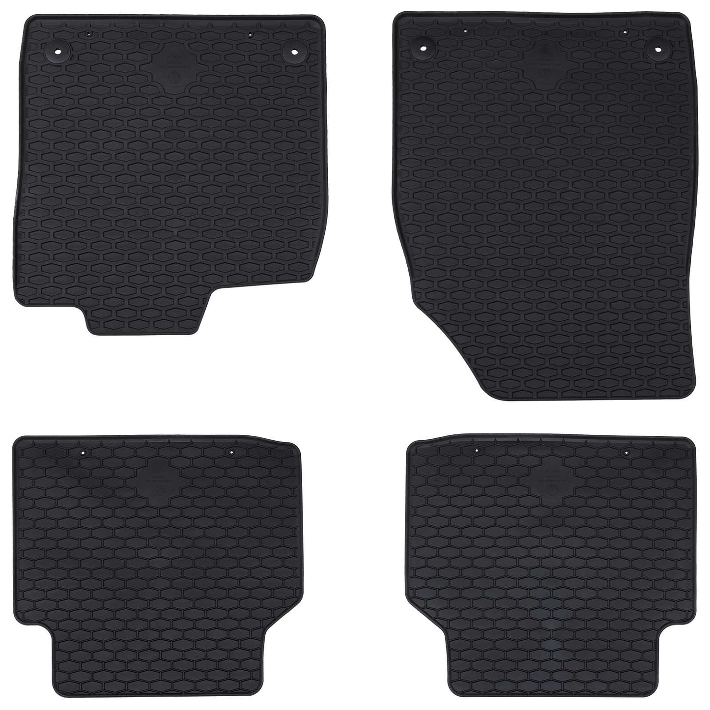 Autofußmatte 4 pcs Schwarz Gummi