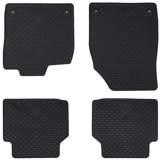 Autofußmatte 4 pcs Schwarz Gummi