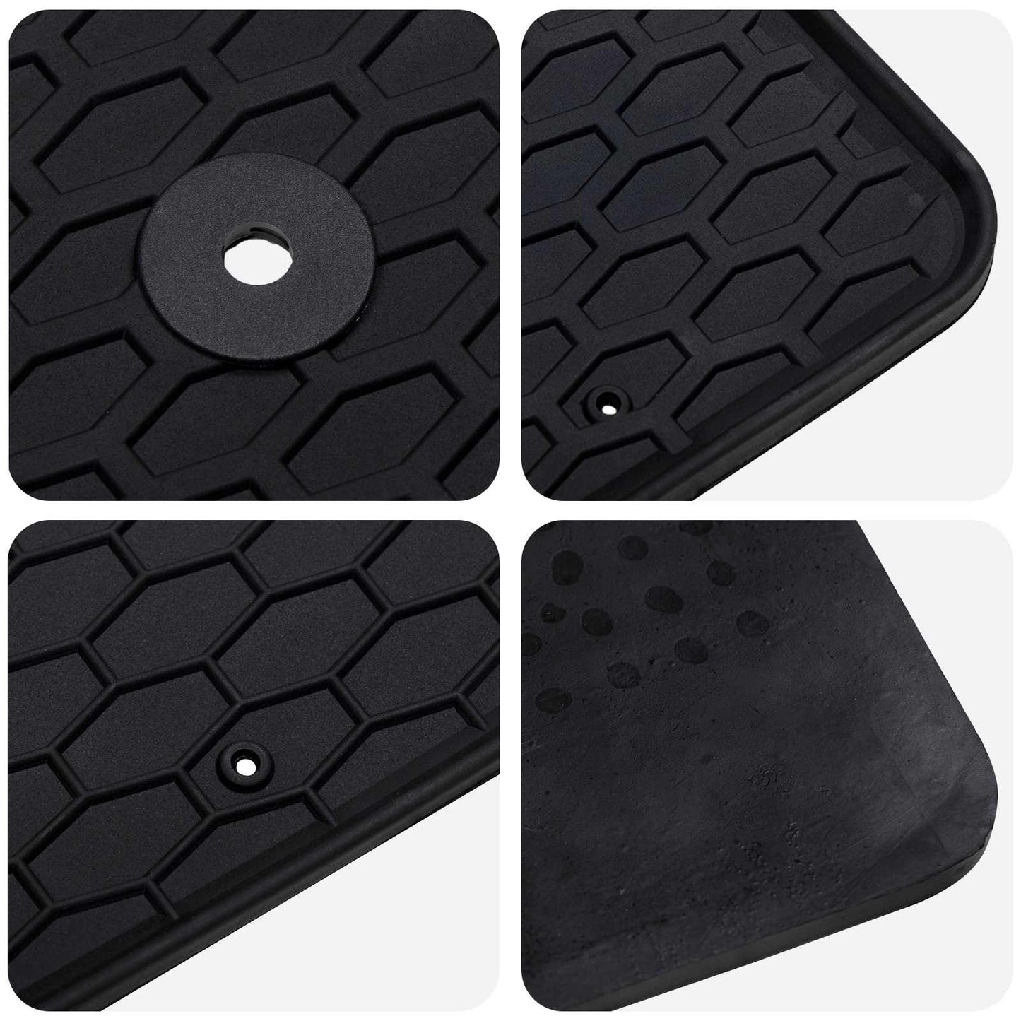 Tapis de sol voiture 4 pcs noir VW TIGUAN TDI caoutchouc