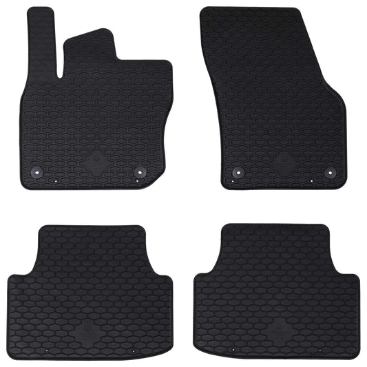 Autofußmatte 4 pcs Schwarz VW TIGUAN TDI Gummi