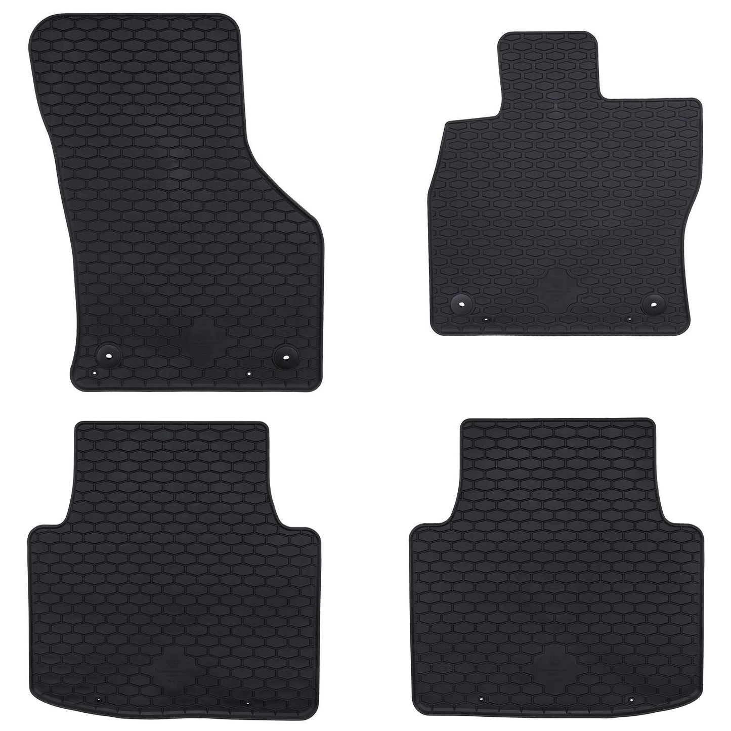 Autofußmatte 4 pcs Schwarz Škoda SUPERB III / iV Gummi