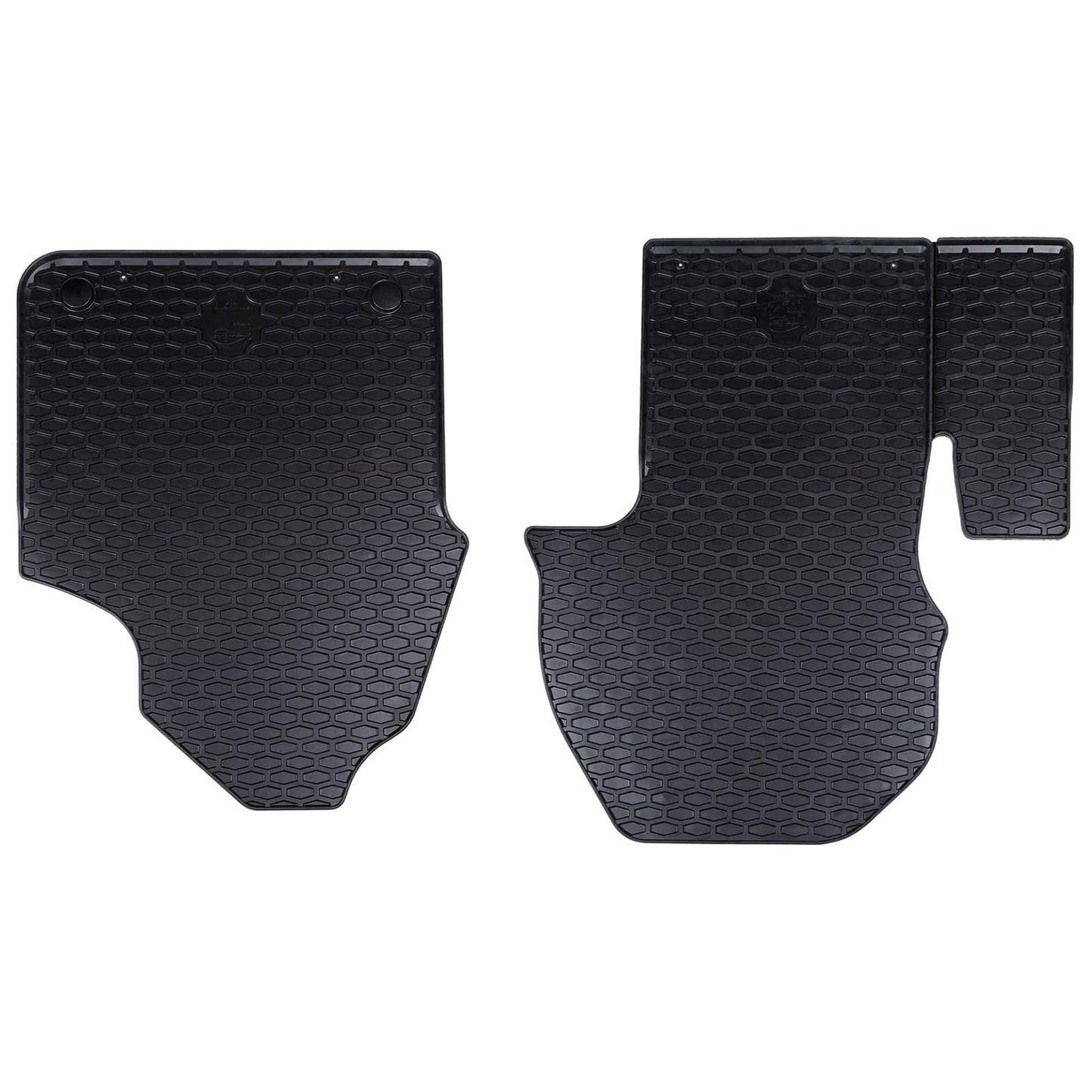 Tapis de sol voiture 2 pcs Noir compatible Mercedes SPRINTER Caoutchouc