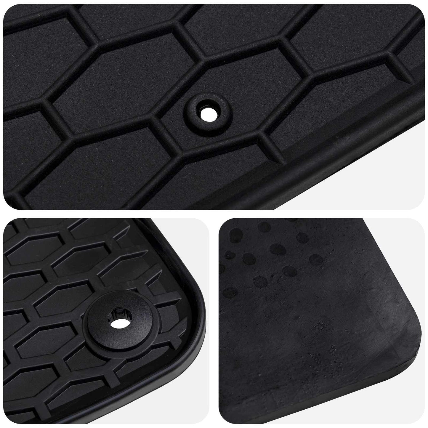 Autofußmatte 4 pcs Schwarz VW POLO , TAIGO Gummi
