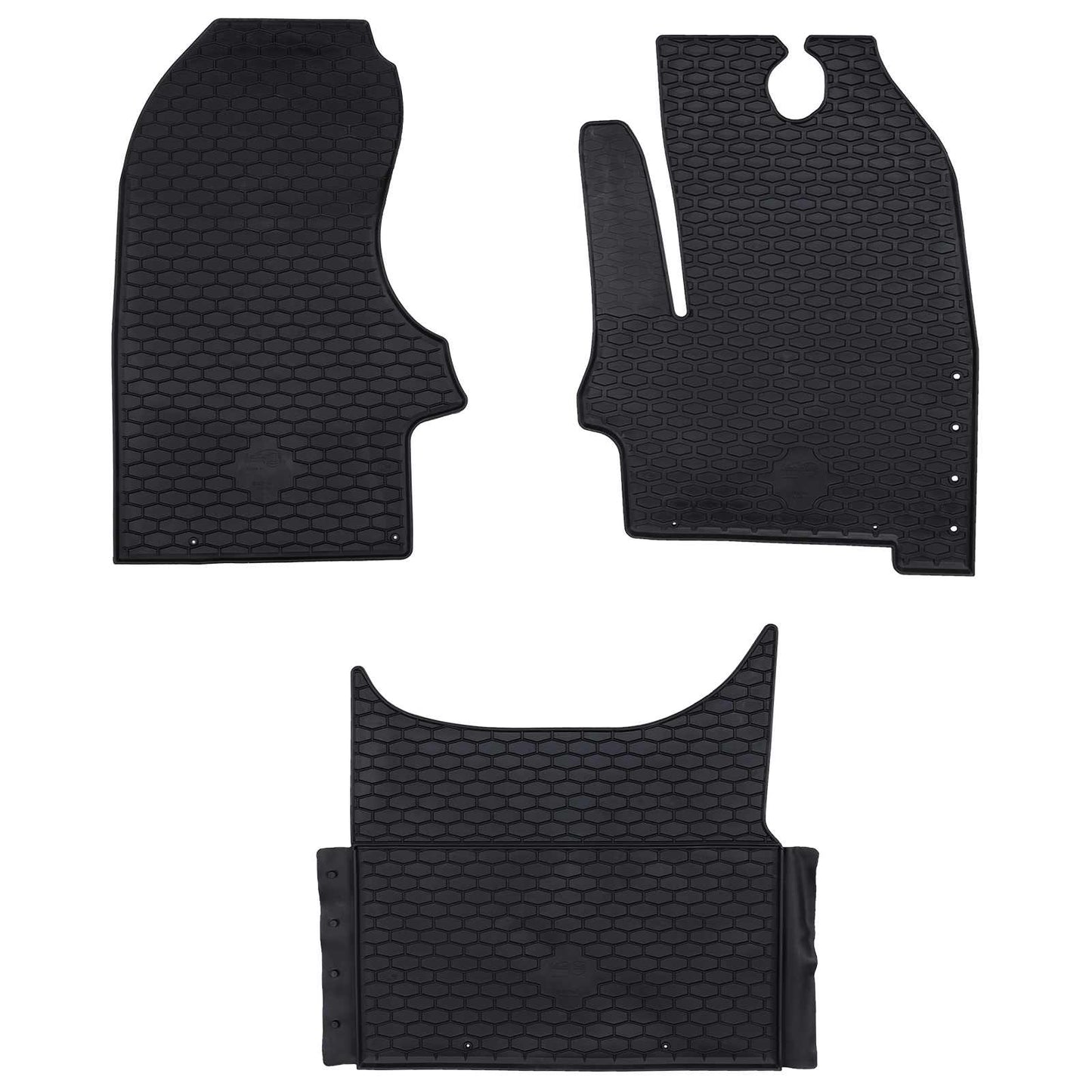 Autofußmatte 3 pcs Schwarz Iveco DAILY Gummi