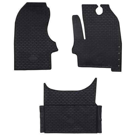 Autofußmatte 3 pcs Schwarz Iveco DAILY Gummi