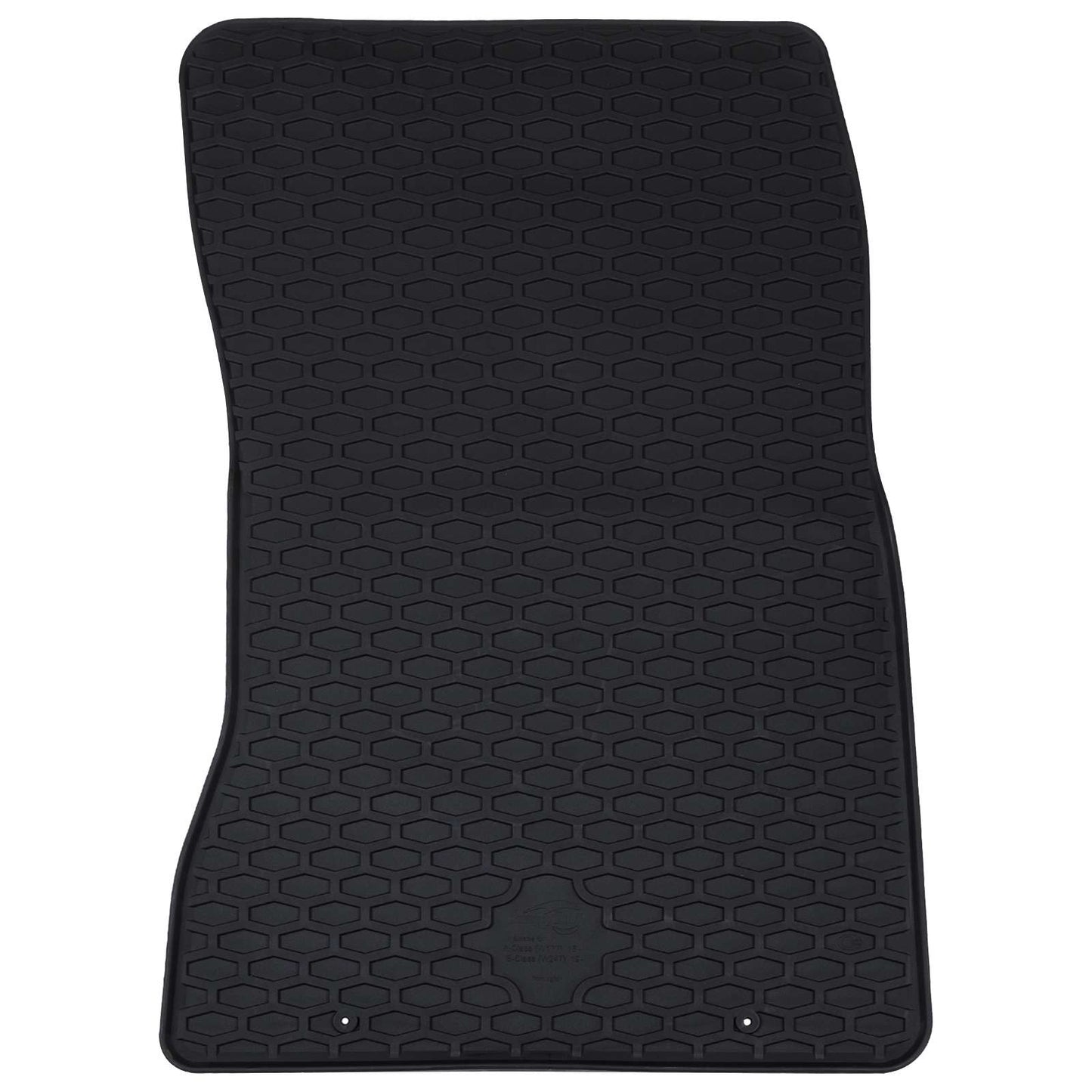 Tapis de sol voiture 4 pcs Noir Caoutchouc