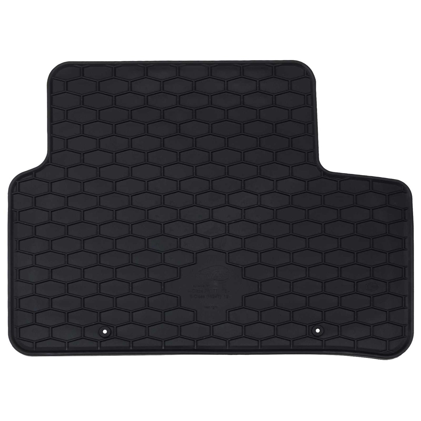 Tapis de sol voiture 4 pcs Noir Caoutchouc