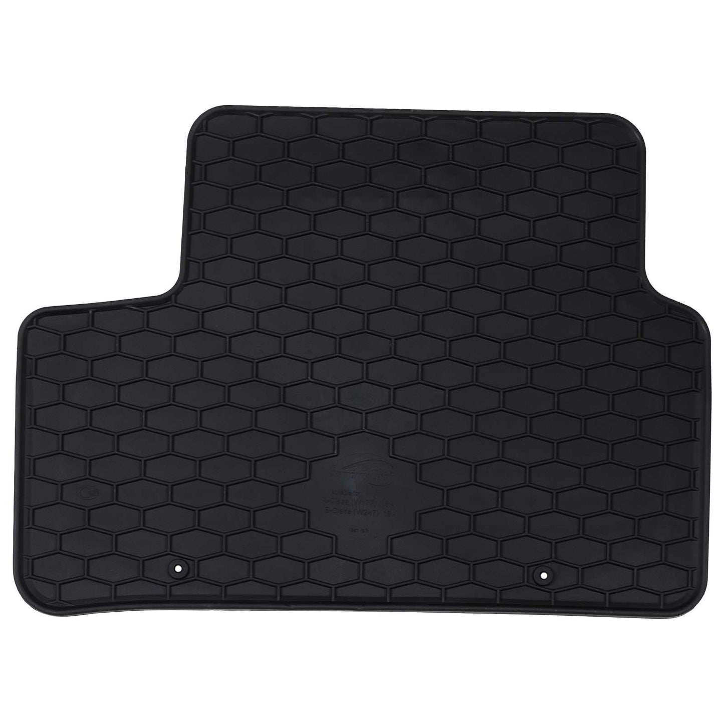Tapis de sol voiture 4 pcs Noir Caoutchouc