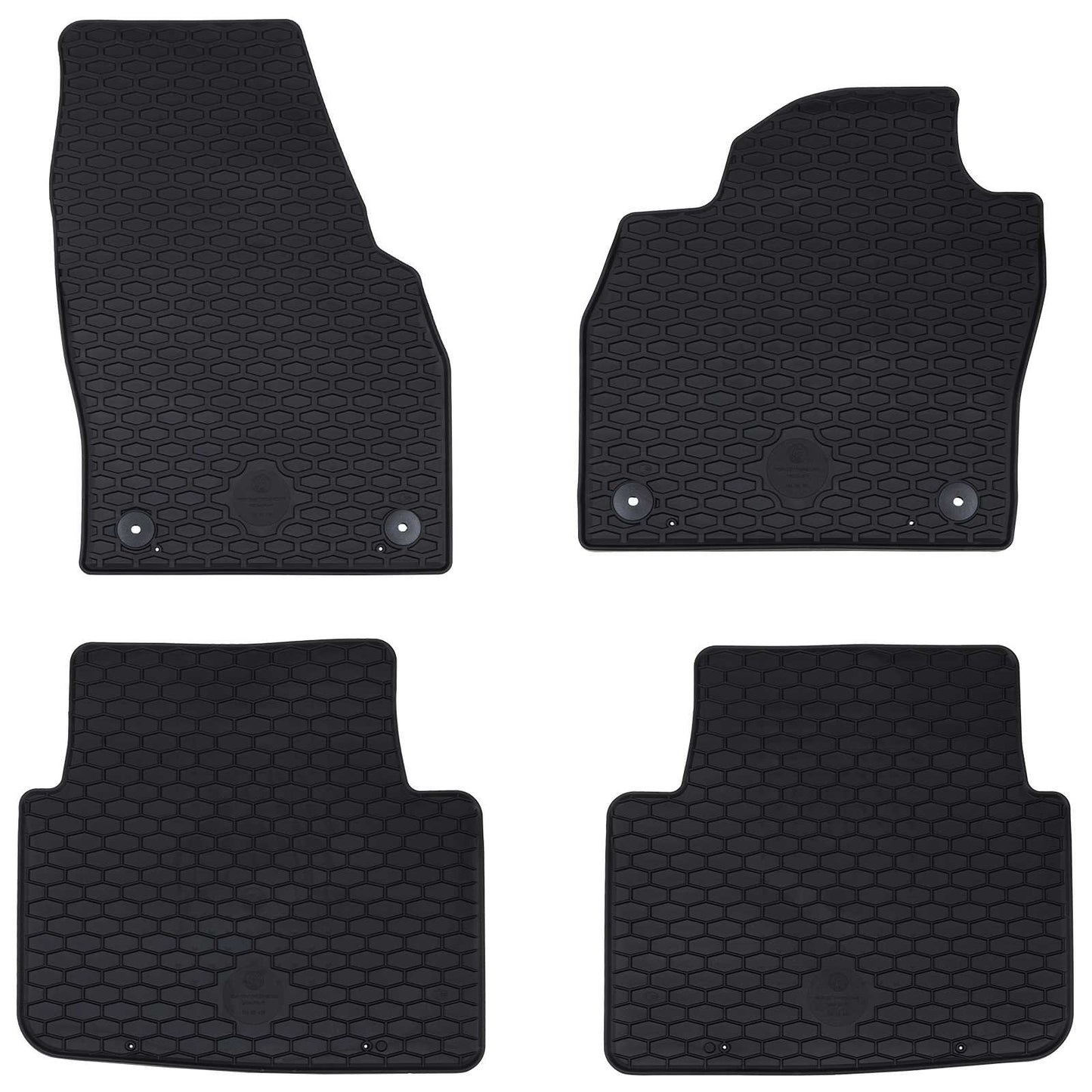 Car floor mat 4 pcs Black KAMIQ , SCALA Rubber