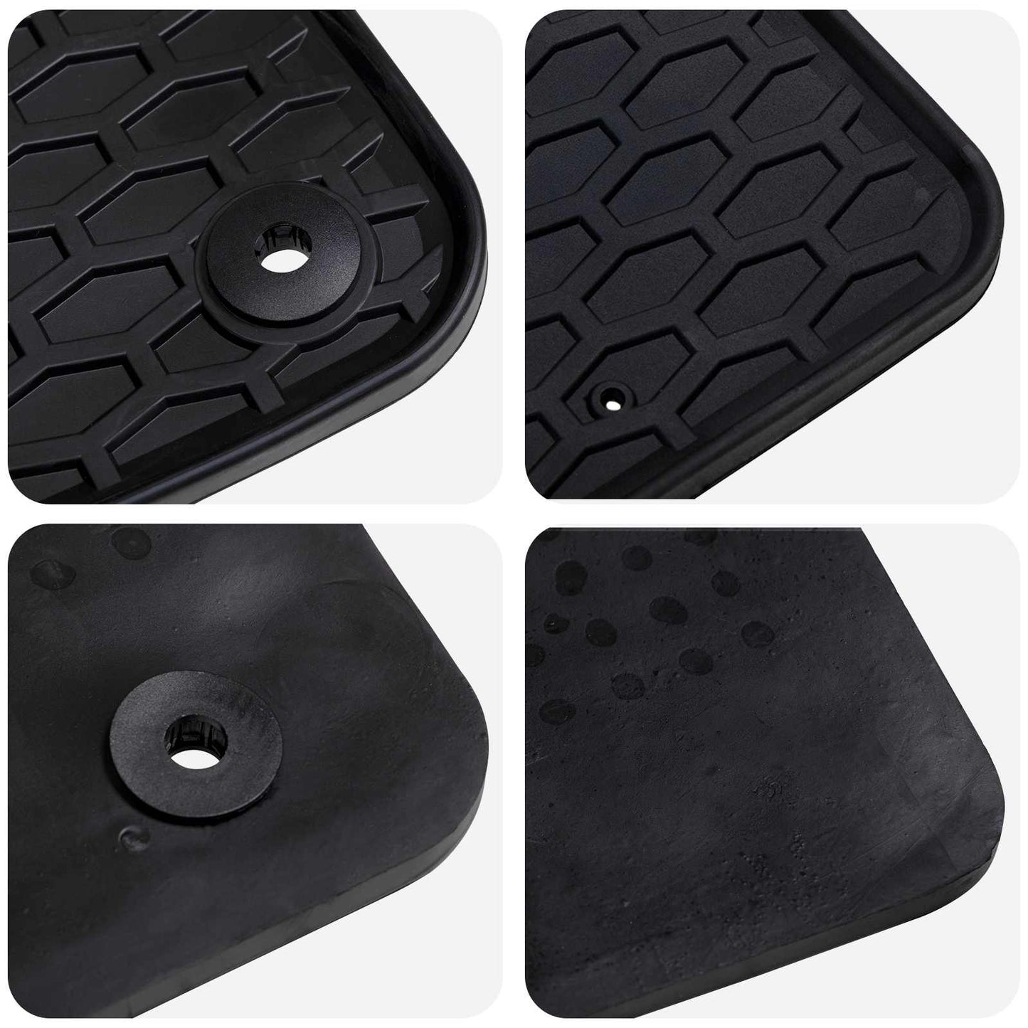 Autofußmatte 3 pcs Schwarz VW T5 , T6 , für MULTIVAN Gummi