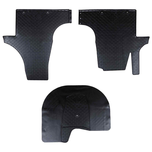 Autofußmatte 3 pcs Schwarz VW T5 , T6 , für MULTIVAN Gummi