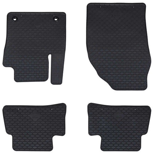 Autofußmatte 4 pcs Schwarz geeignet für Toyota C-HR Hybrid TPE