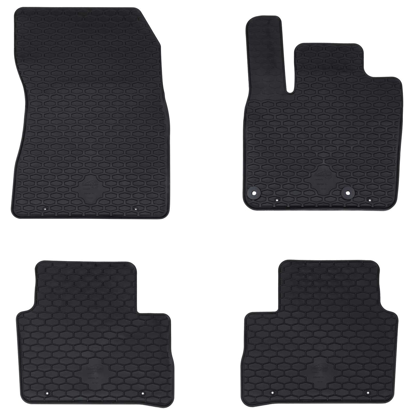 Autofußmatte 4 pcs Schwarz geeignet für Nissan QASHQAI TPE