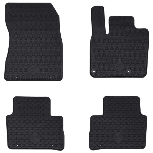 Autofußmatte 4 pcs Schwarz geeignet für Nissan QASHQAI TPE