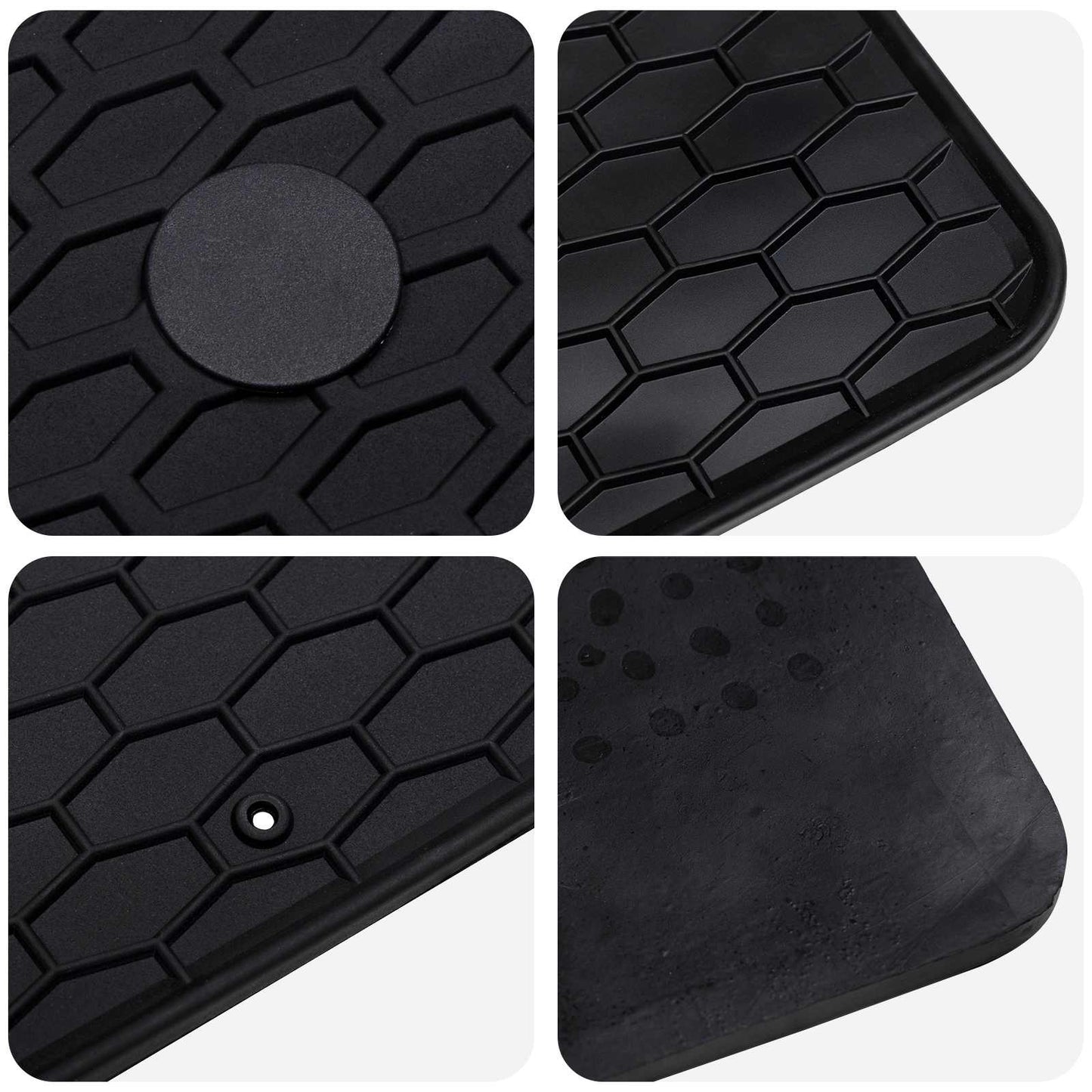 Autofußmatte 2 pcs Schwarz TPE